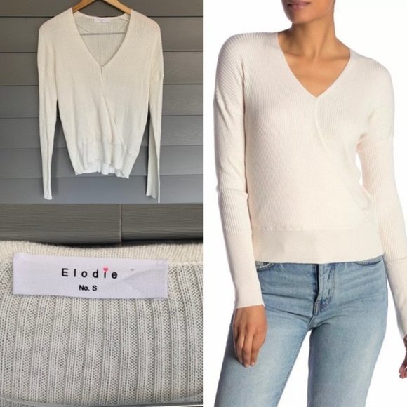 Elodie from Nordstrom Rack Ivory Sweater, Size L - Picture 1 of 11